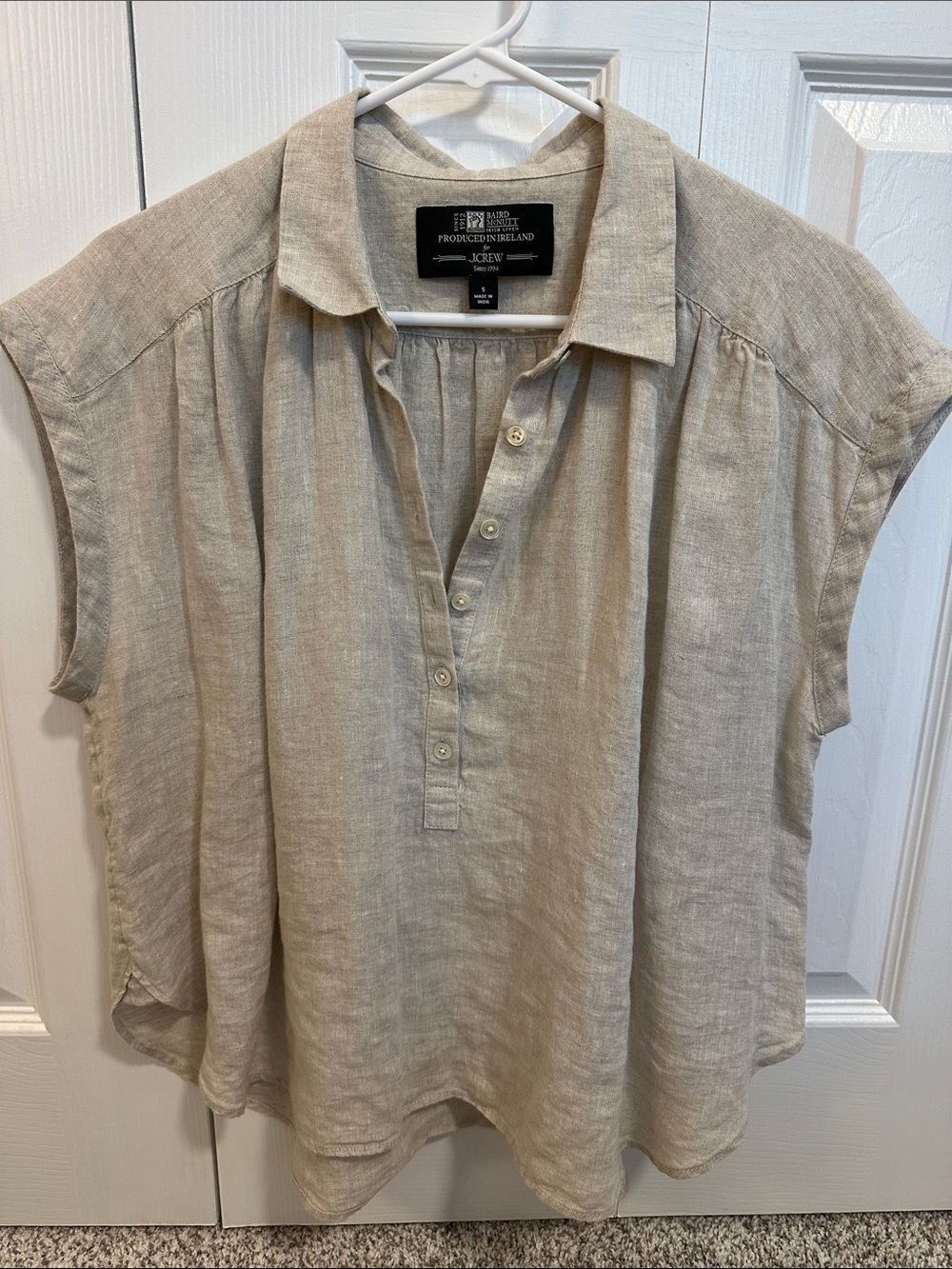J. Crew Capitaine shirt in Baird McNutt Irish linen
